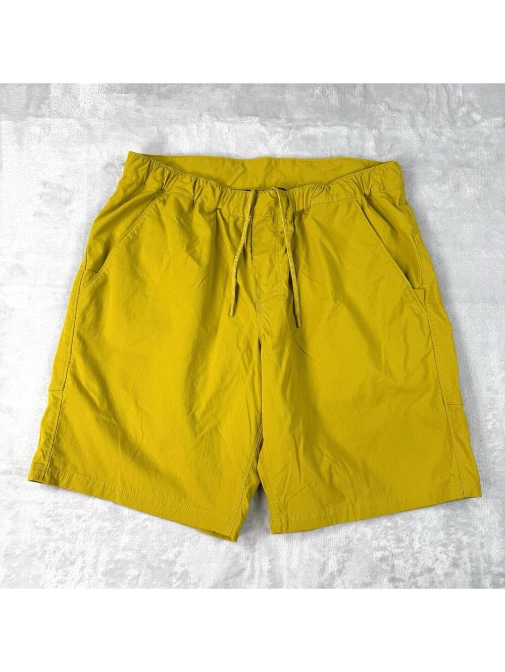 MEC Mountain Equipment Yellow UnLined Shorts 9” Men 36 Hiking Outdoor Summer EUC